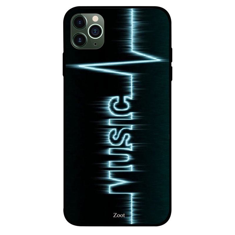 

Zoot Apple iPhone 11 Pro Max Mobile Phone Back Cover, Heartbeat Music