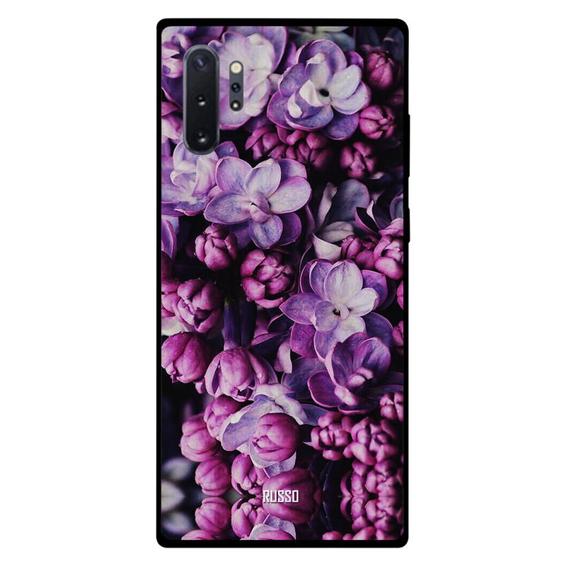 

Russo Samsung Note Plus Mobile Phone Back Cover, Purple Flowers