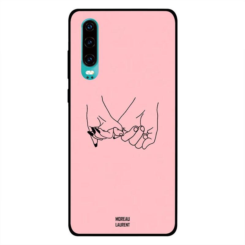 

Moreau Laurent Huawei P30 Mobile Phone Back Cover, Holding Small Fingers Pink