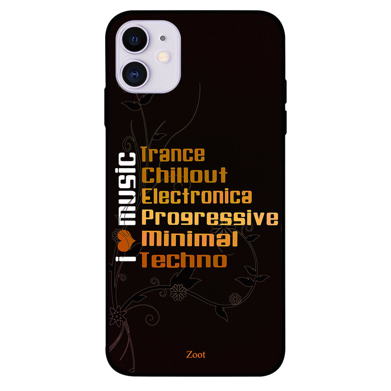 

Zoot Apple iPhone 11 Mobile Phone Back Cover, I Love Music