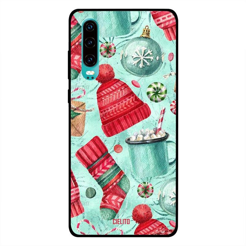 

Cielito Huawei P30 Mobile Phone Back Cover, Winter Cap & Socks