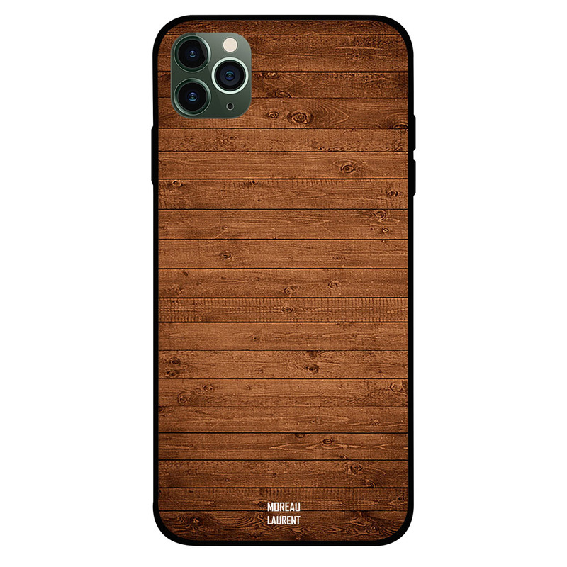 

Moreau Laurent Apple iPhone 11 Pro Max Mobile Phone Back Cover, Vintage Brown Wooden Pattern