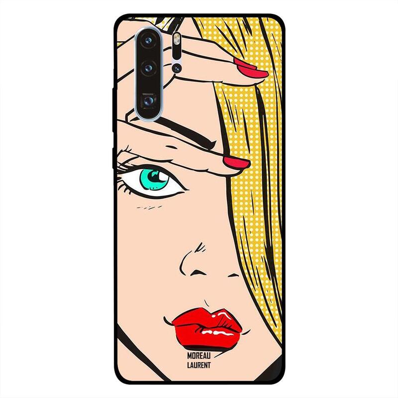 

Moreau Laurent Huawei P30 Pro Mobile Phone Back Cover, Angry Girl