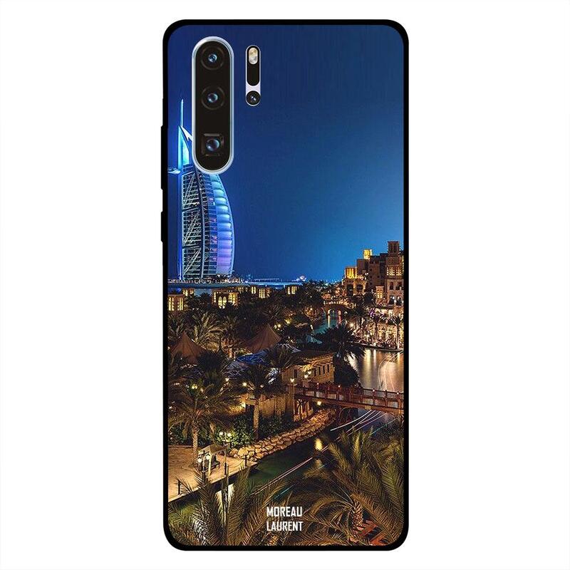 

Moreau Laurent Huawei P30 Pro Mobile Phone Back Cover, Burj Al Arab View At Night