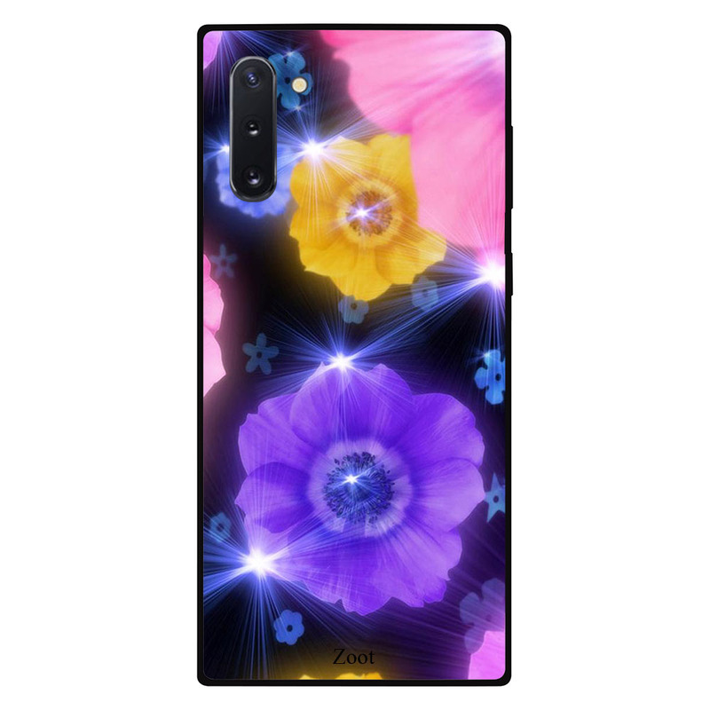 

Zoot Samsung Note 10 Mobile Phone Back Cover, Yellow Purple Flower