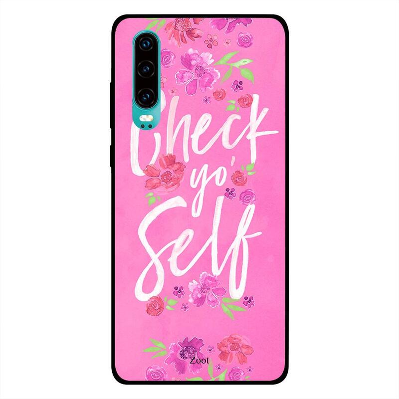 

Zoot Huawei P30 Mobile Phone Back Cover, Check Yo Self
