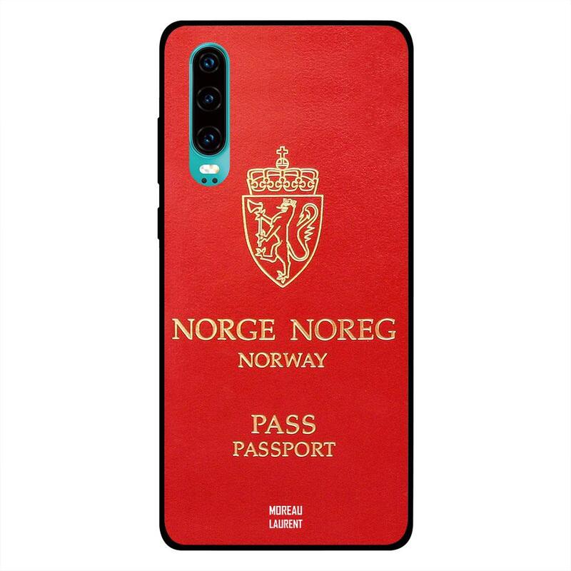 

Moreau Laurent Huawei P30 Mobile Phone Back Cover, Norway Passport