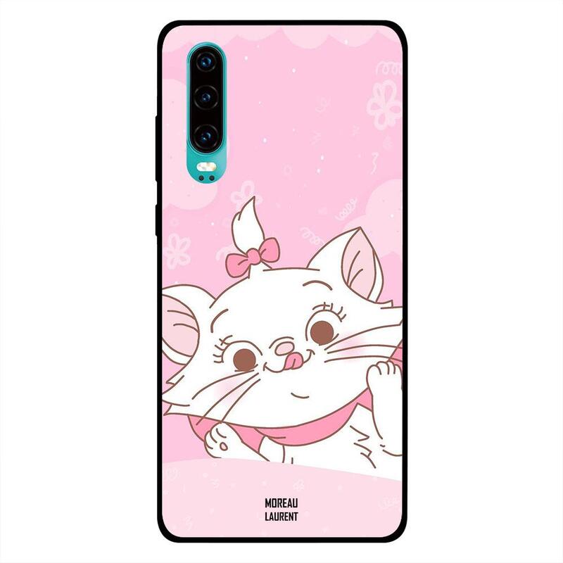 

Moreau Laurent Huawei P30 Mobile Phone Back Cover, Cat Pink Hairclip