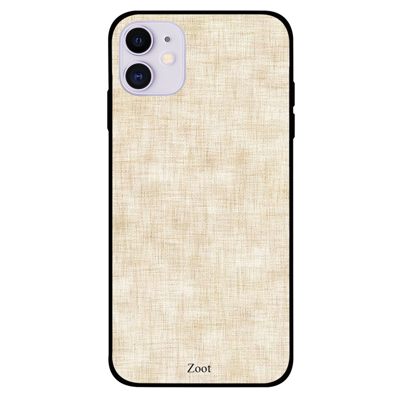 

Zoot Apple iPhone 11 Mobile Phone Back Cover, Off White Jeans Pattern