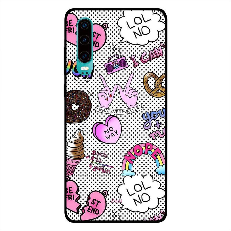 

Zoot Huawei P30 Mobile Phone Back Cover, Girly Tags