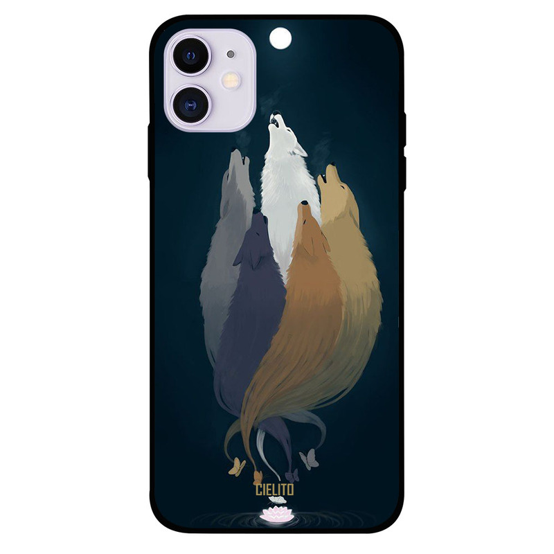 

Cielito Apple iPhone 11 Mobile Phone Back Cover, Roaring Wolves