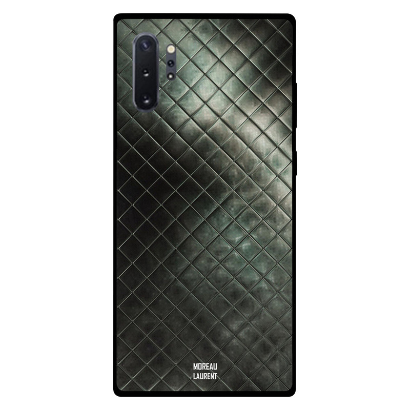 

Moreau Laurent Samsung Note Plus Mobile Phone Back Cover, Black & Greenish Lighten Pattern