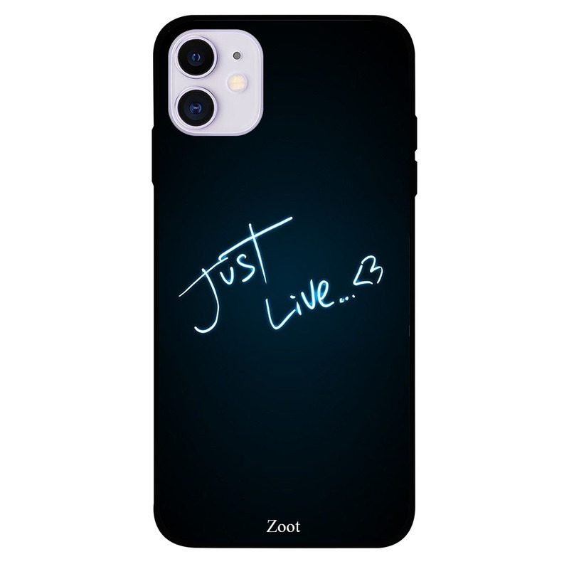 

Zoot Apple iPhone 11 Mobile Phone Back Cover, Just Live