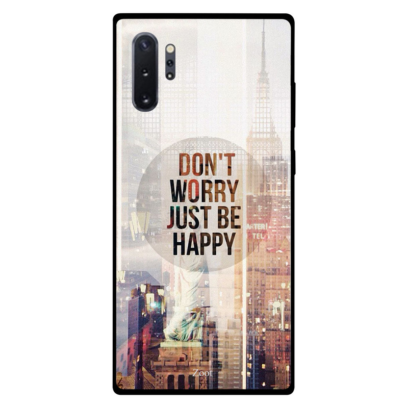 

Zoot Samsung Note Plus Mobile Phone Back Cover, Don't Worry Just Be Happy