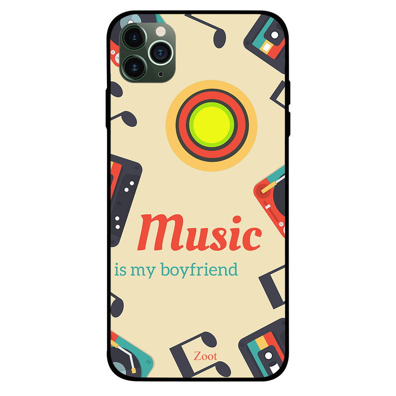 

Zoot Apple iPhone 11 Pro Max Mobile Phone Back Cover, Music Is My Boyfriend