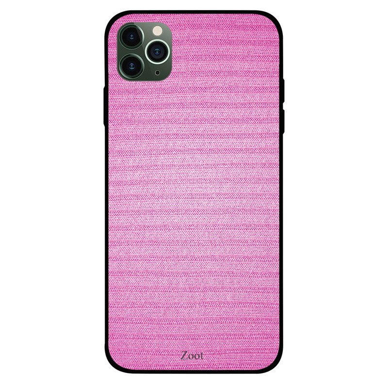 

Zoot Apple iPhone 11 Pro Mobile Phone Back Cover, Pink Cloth Printed