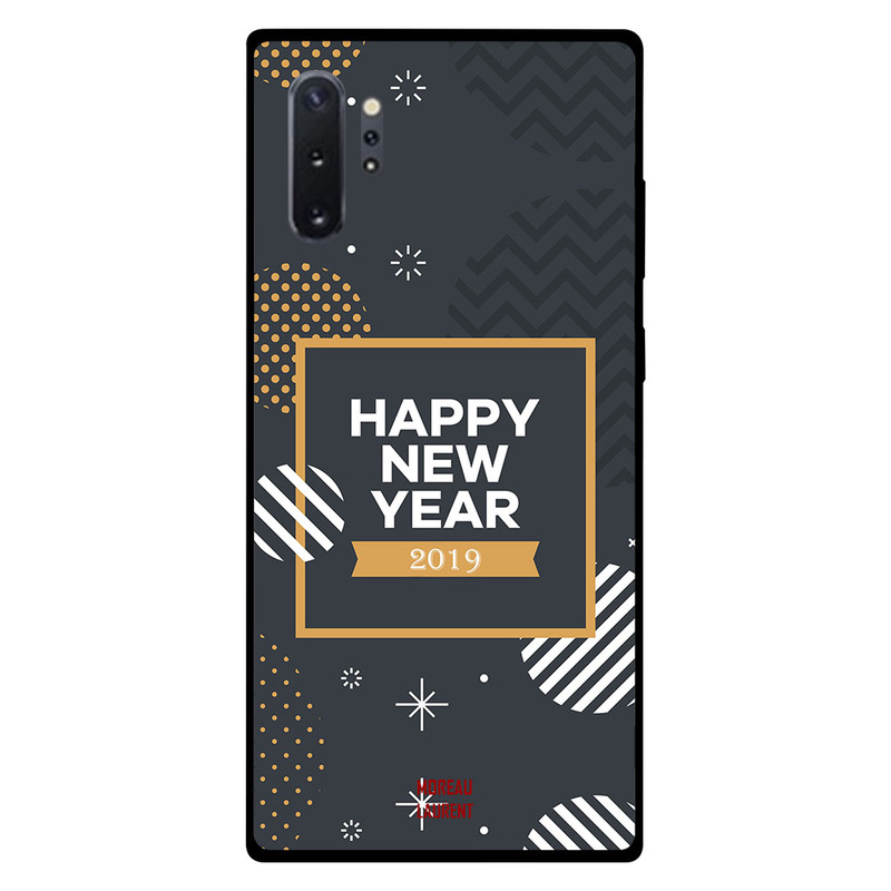 

Moreau Laurent Samsung Note Plus Mobile Phone Back Cover, Happy New Year 2019 Golden