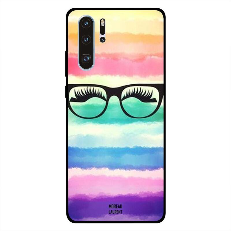 

Moreau Laurent Huawei P30 Pro Mobile Phone Back Cover, Eyelashes Glasses
