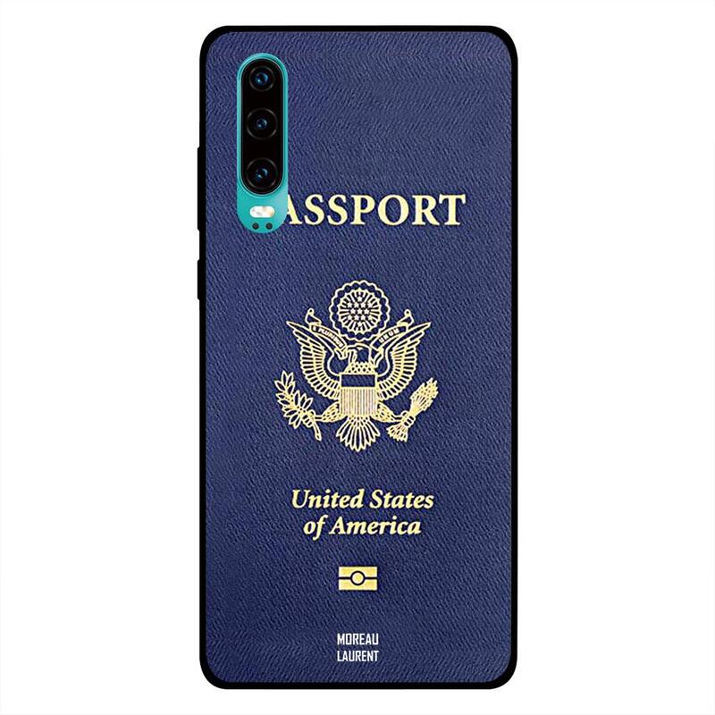 

Moreau Laurent Huawei P30 Mobile Phone Back Cover, United States of America Passport