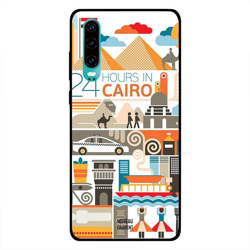 

Moreau Laurent Huawei P30 Mobile Phone Back Cover, 24 Hours in Cairo