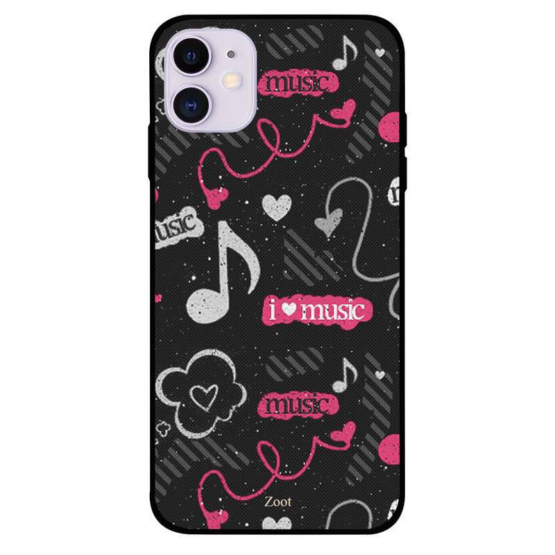 

Zoot Apple iPhone 11 Mobile Phone Back Cover, I Love Music 1