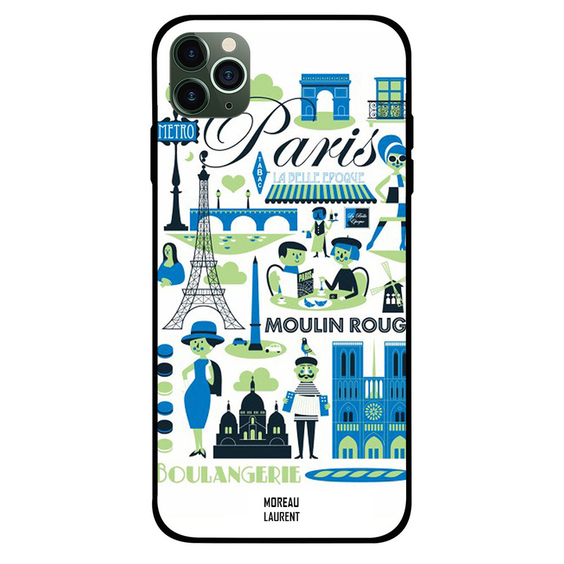 

Moreau Laurent Apple iPhone 11 Pro Mobile Phone Back Cover, 24 Hours in Paris