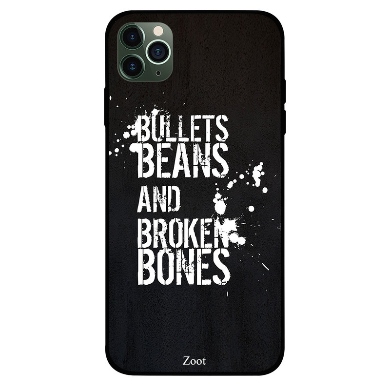 

Zoot Apple iPhone 11 Pro Mobile Phone Back Cover, Bullets Beans Bones