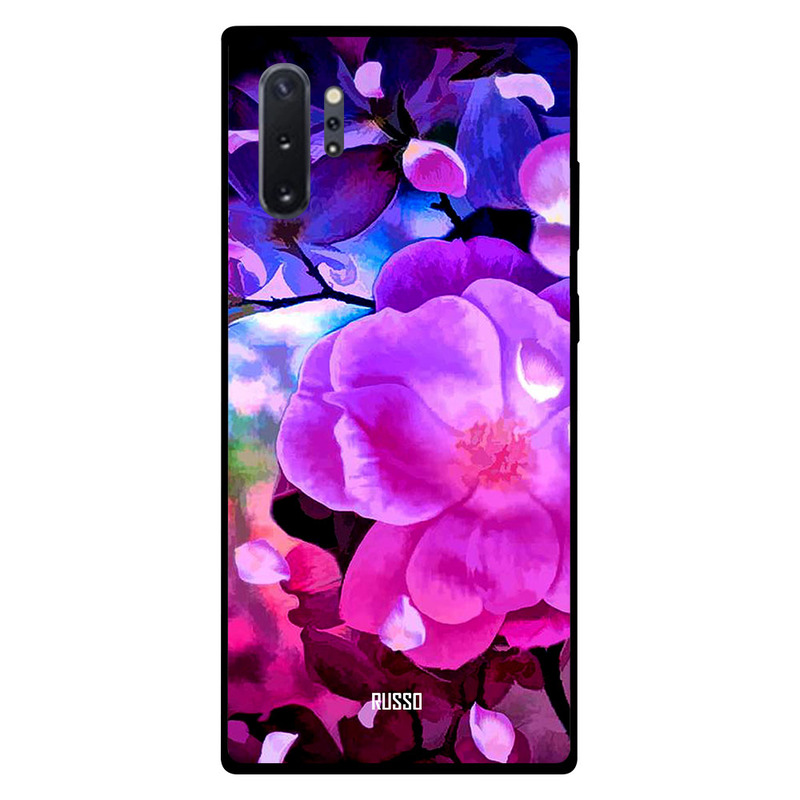 

Russo Samsung Note Plus Mobile Phone Back Cover, Flower Painting