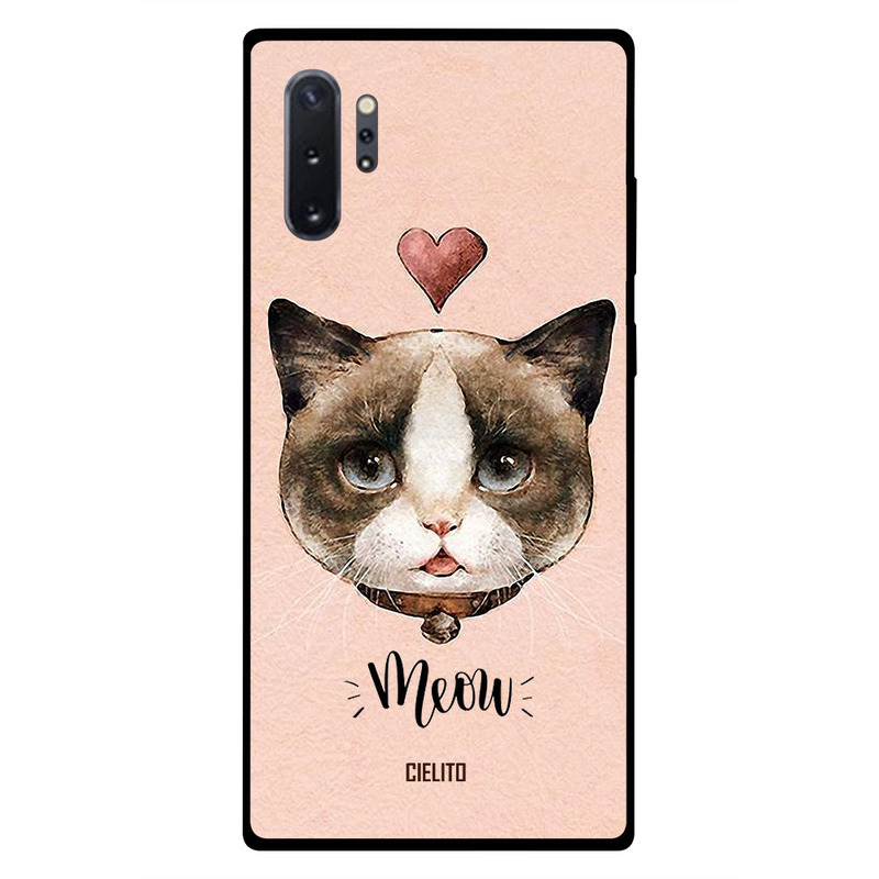 

Cielito Samsung Note Plus Mobile Phone Back Cover, Love Meow