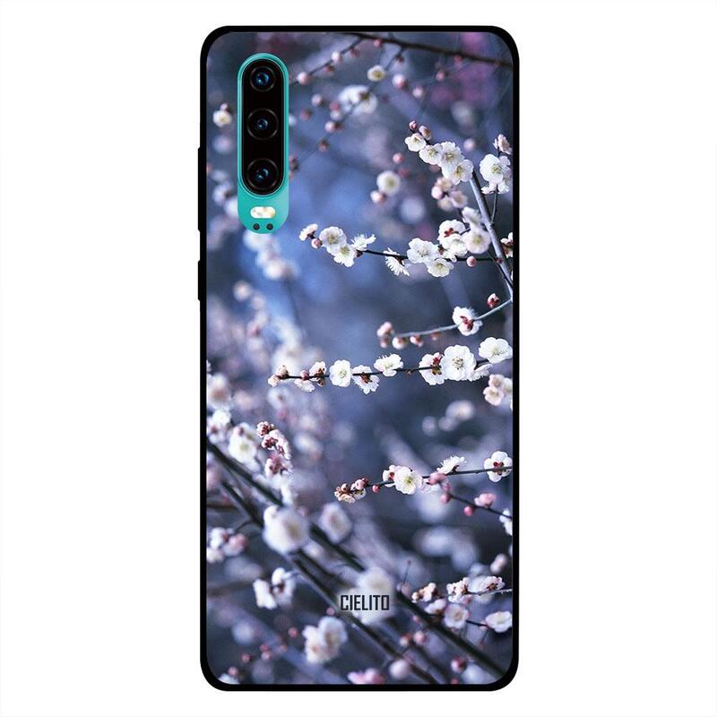 

Cielito Huawei P30 Mobile Phone Back Cover, White Small Florals