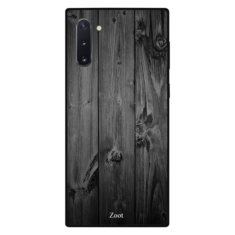 

Zoot Samsung Note 10 Mobile Phone Back Cover, Wooden Black Grey