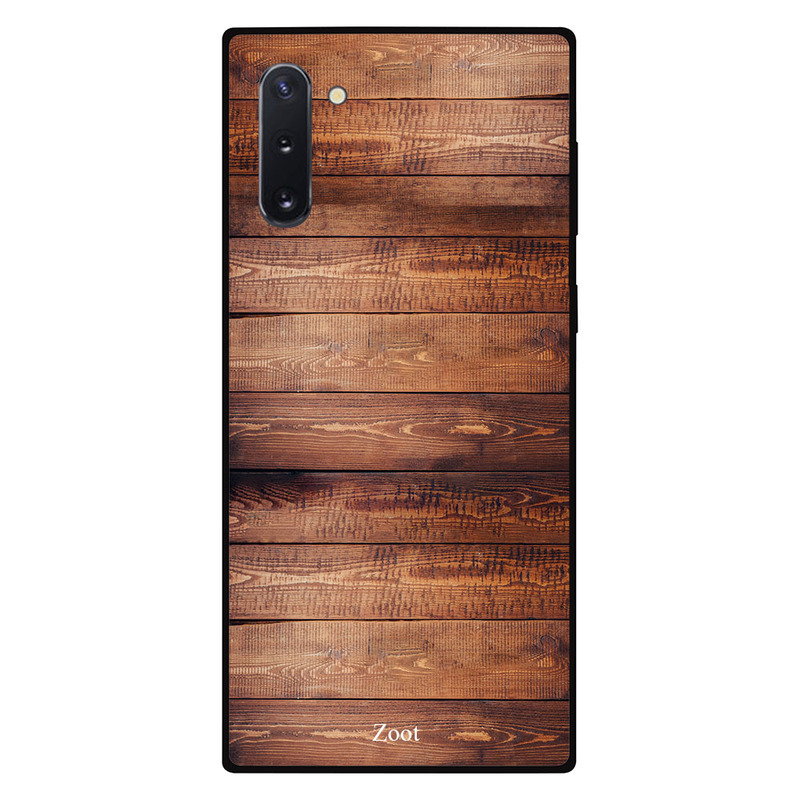 

Zoot Samsung Note 10 Mobile Phone Back Cover, Wooden Dark & Light