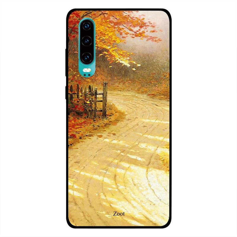 

Zoot Huawei P30 Mobile Phone Back Cover, Autumn Forest Pathway