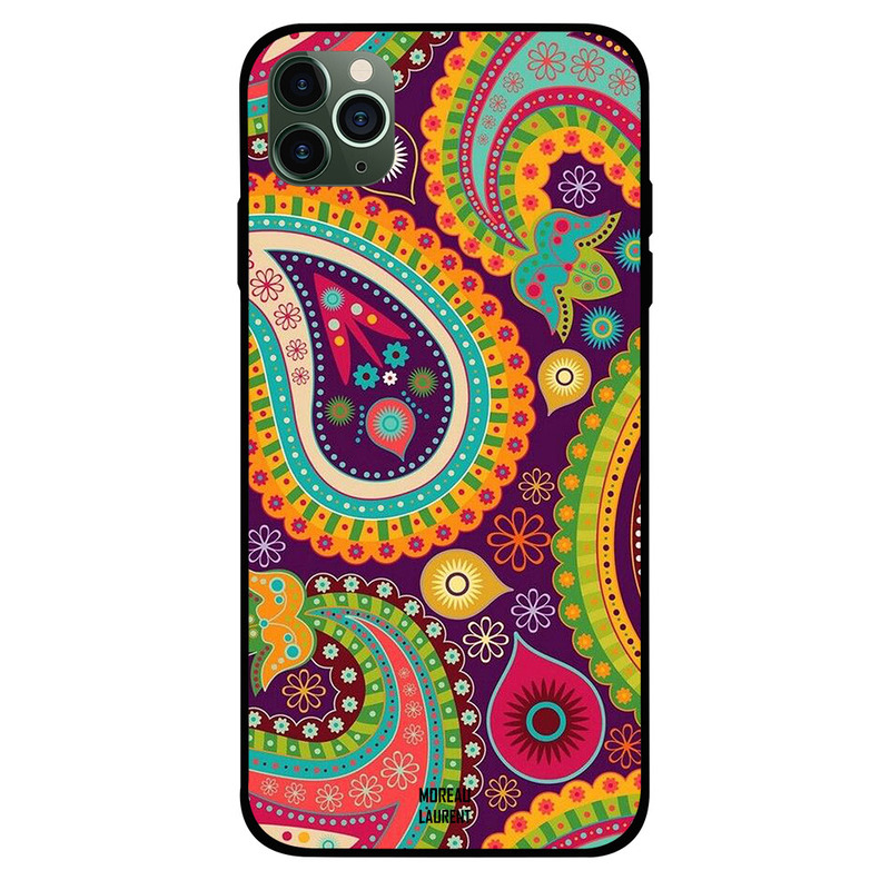 

Moreau Laurent Apple iPhone 11 Pro Max Mobile Phone Back Cover, Colorful Floral Pattern