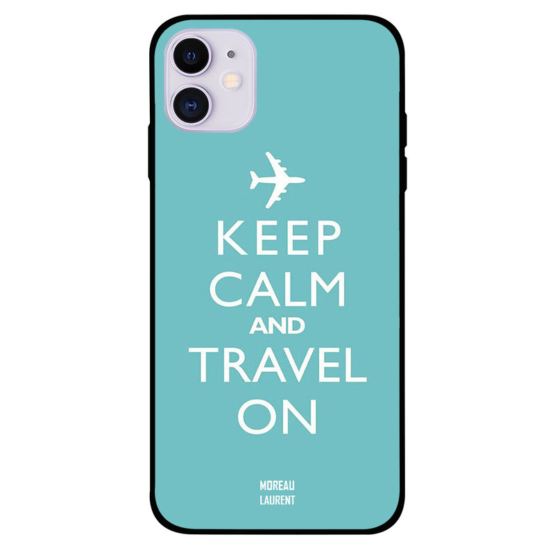 

Moreau Laurent Apple iPhone 11 Mobile Phone Back Cover, Keep Calm and Travel on