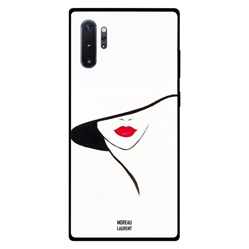 

Moreau Laurent Samsung Note Plus Mobile Phone Back Cover, Red Lips and Black Hat