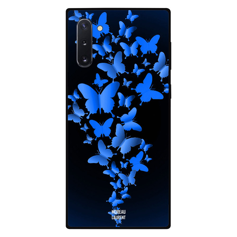 

Moreau Laurent Samsung Note 10 Mobile Phone Back Cover, Blue Butterflies