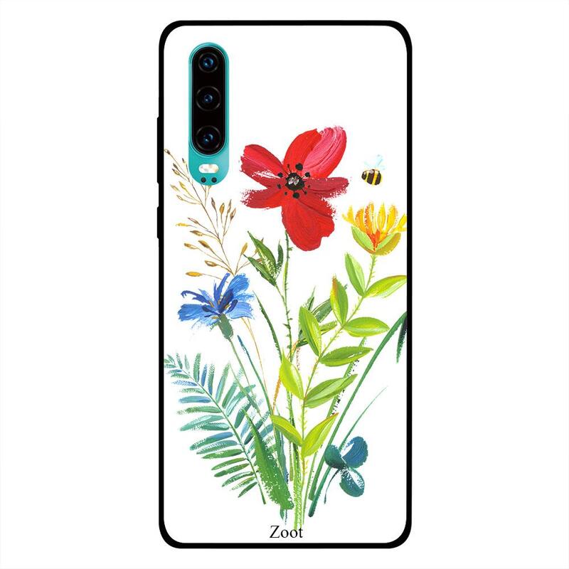 

Zoot Huawei P30 Mobile Phone Back Cover, Flower Bee