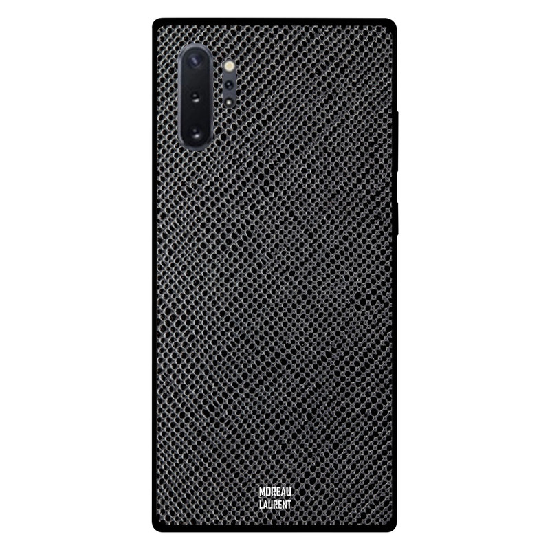 

Moreau Laurent Samsung Note Plus Mobile Phone Back Cover, Grey & Black Dotted Pattern