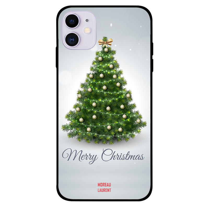 

Moreau Laurent Apple iPhone 11 Mobile Phone Back Cover, Merry Christmas Tree