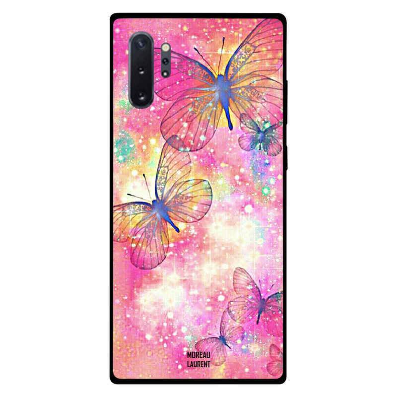 

Moreau Laurent Samsung Note Plus Mobile Phone Back Cover, Butterfly Pink