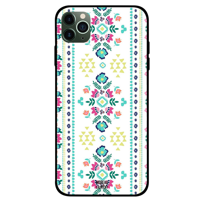 

Moreau Laurent Apple iPhone 11 Pro Max Mobile Phone Back Cover, White Floral Pattern