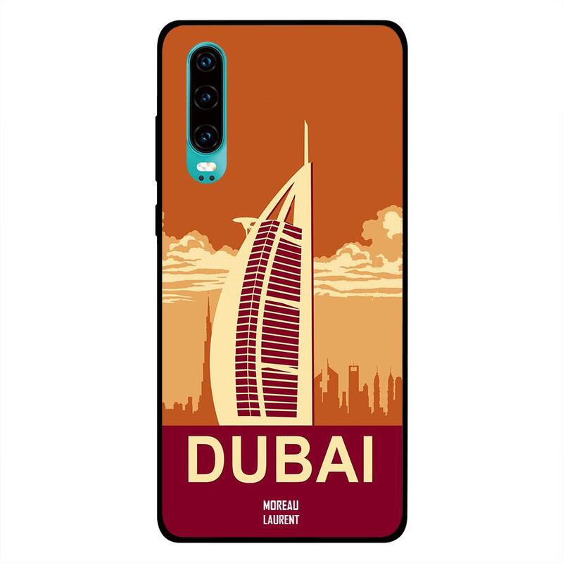 

Moreau Laurent Huawei P30 Mobile Phone Back Cover, Dubai Illustration