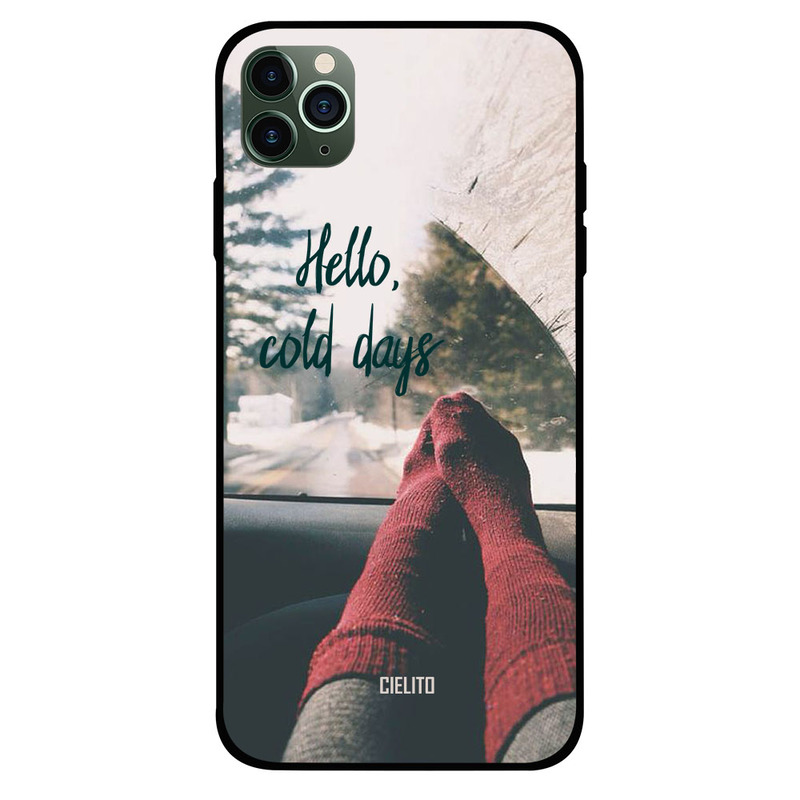 

Cielito Apple iPhone 11 Pro Max Mobile Phone Back Cover, Hello Cold Days