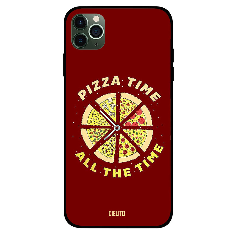 

Cielito Apple iPhone 11 Pro Max Mobile Phone Back Cover, Pizza Time