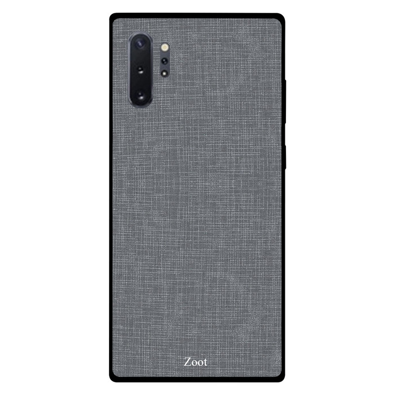 

Zoot Samsung Note Plus Mobile Phone Back Cover, Dark Grey Cloth Pattern