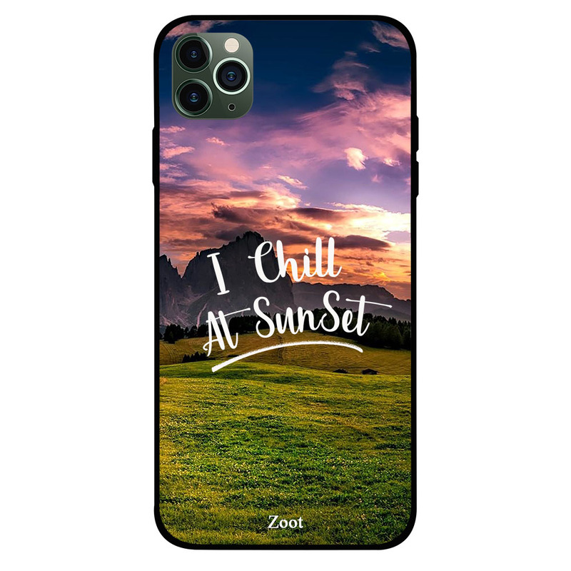 

Zoot Apple iPhone 11 Pro Max Mobile Phone Back Cover, I Chill At Sunset