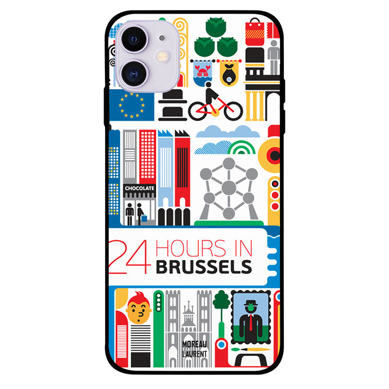 

Moreau Laurent Apple iPhone 11 Mobile Phone Back Cover, 24 Hours in Brussels