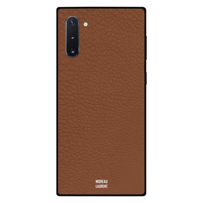 

Moreau Laurent Samsung Note 10 Mobile Phone Back Cover, Brown Leather