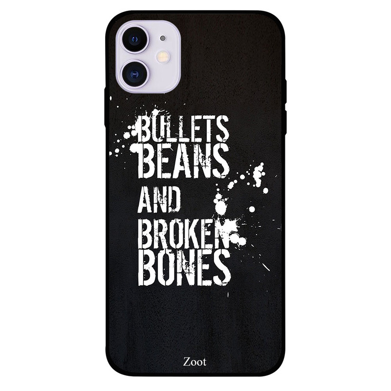 

Zoot Apple iPhone 11 Mobile Phone Back Cover, Bullets Beans Bones
